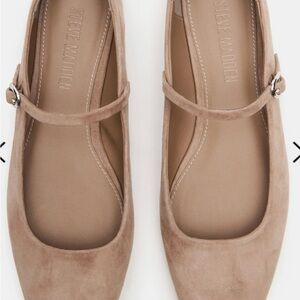 Steve Madden Women's Maple Tan Suede Mary Jane Shoes